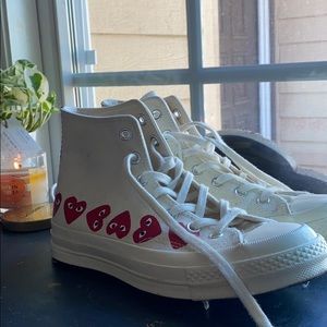 high top converse multi-heart wine